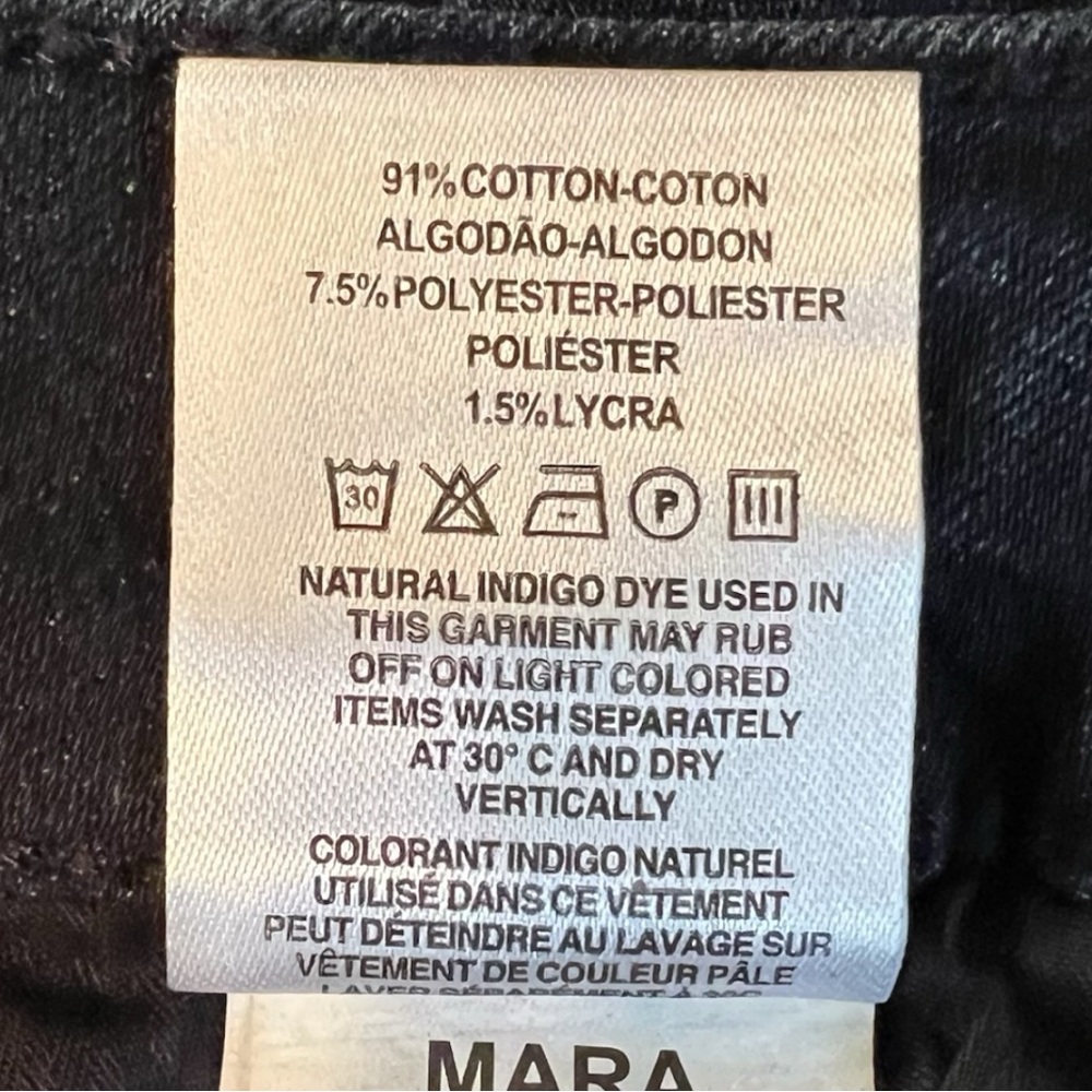 NWT DL1961 Mara Instasculpt Straight Jeans Yuma Dark Wash Size 24 - Picture 6 of 15